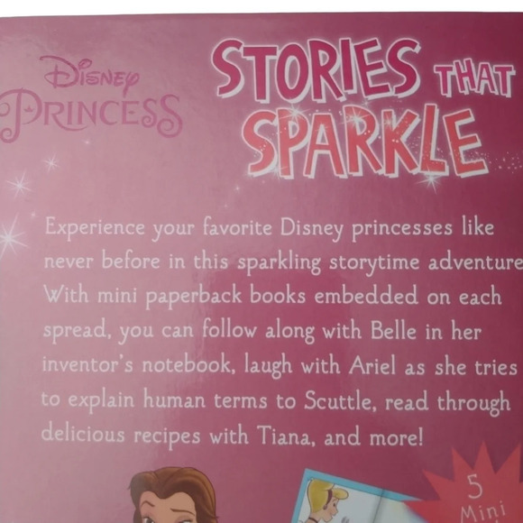 Disney Princess: Stories That Sparkle - 5 Mini  Stories NWT - Picture 2 of 5